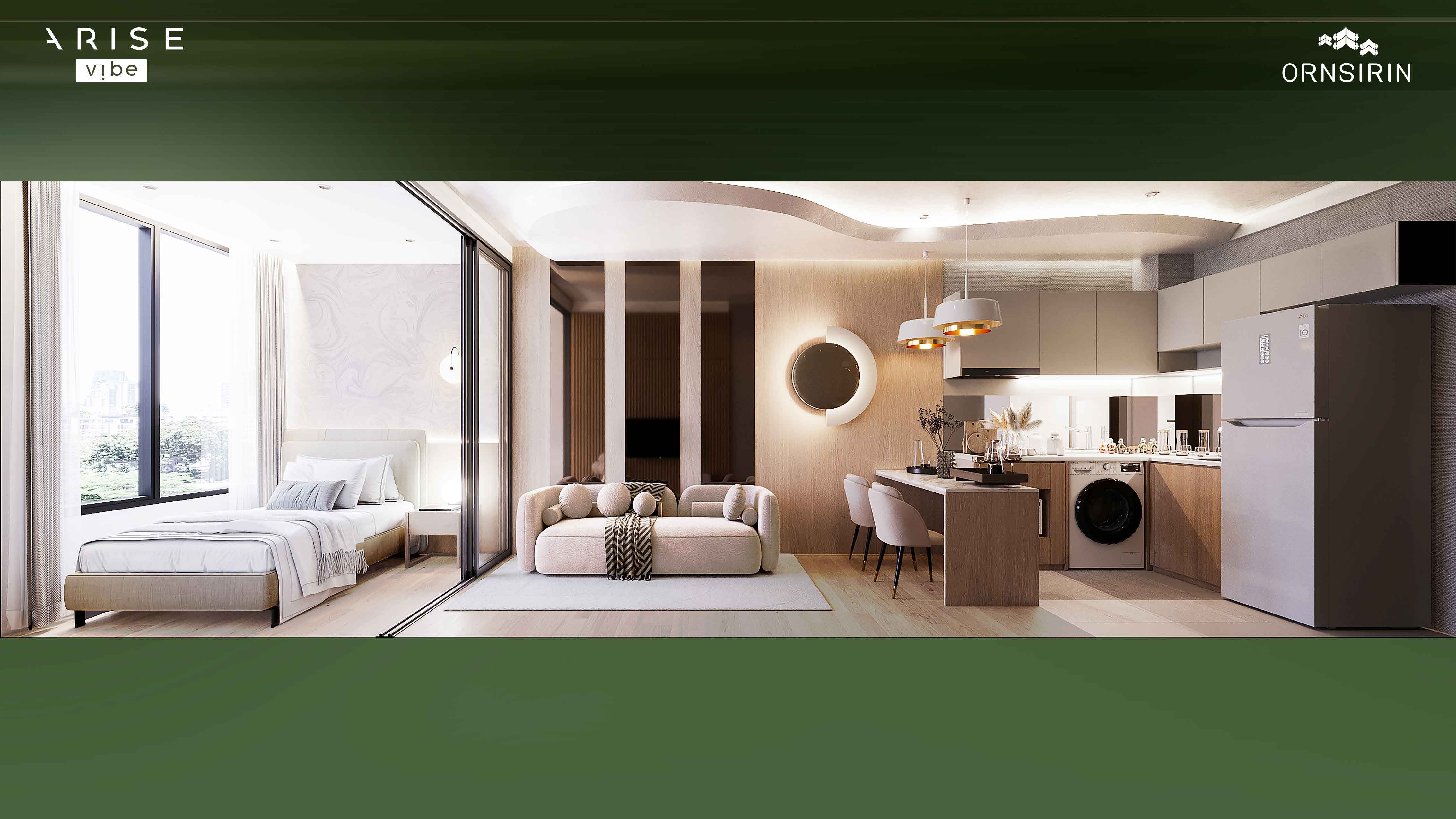 1 Bedroom Plus interior at Arise Vibe Phuket