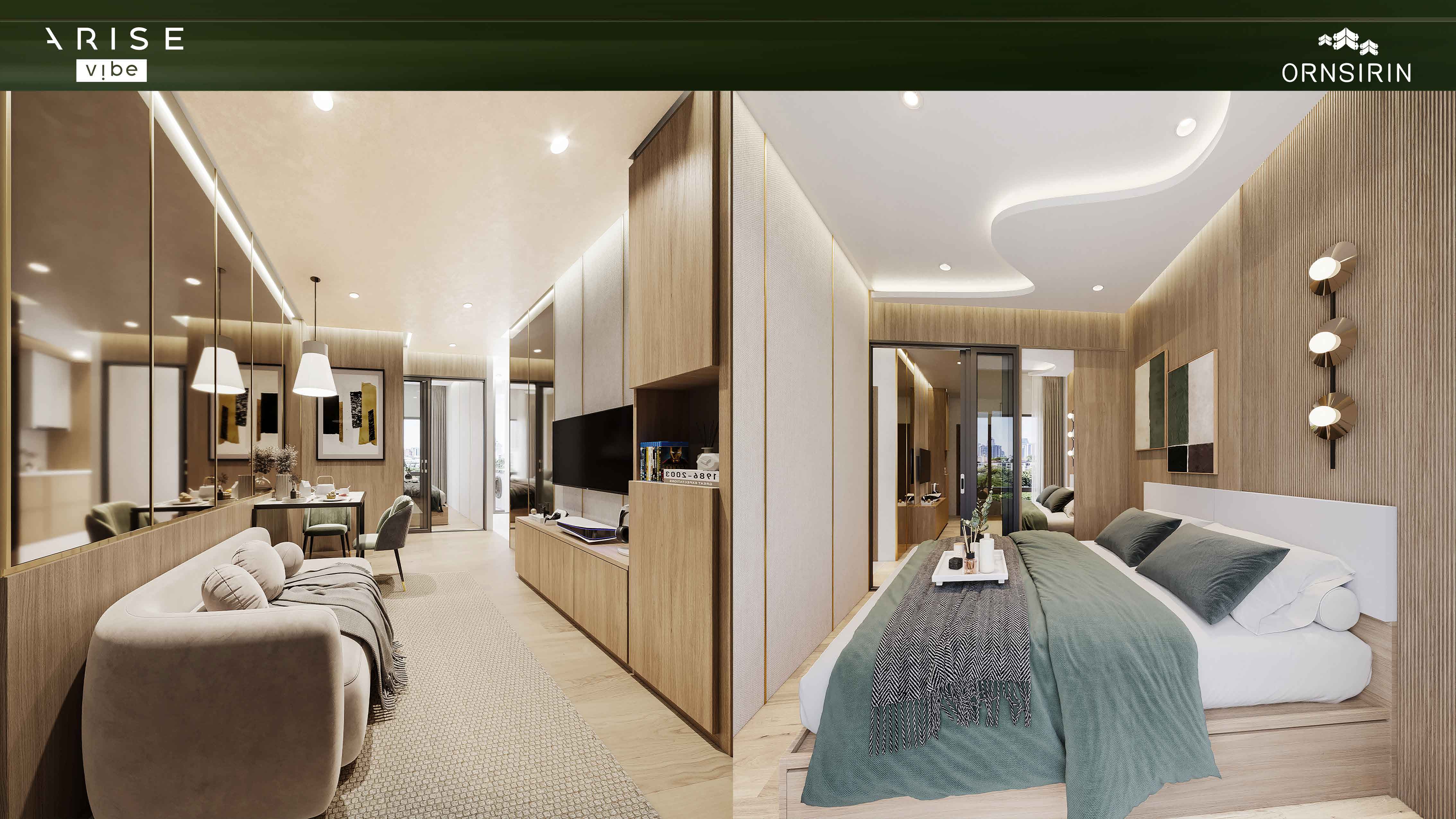 Studio interior at Arise Vibe Phuket